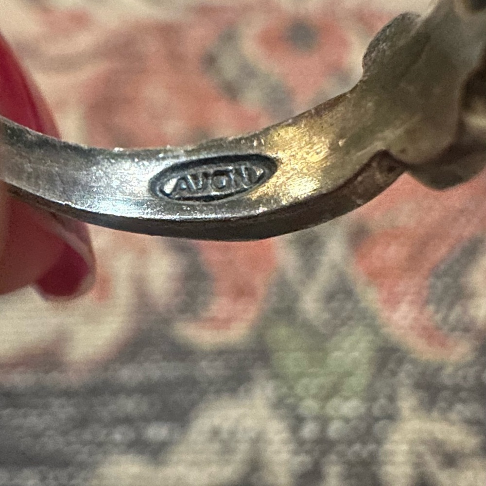 Avon Turquoise and Silver Statement Vintage Ring - Picture 4 of 6